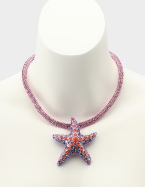 MERMAID JEWELS STARFISH PENDANT PURPLE