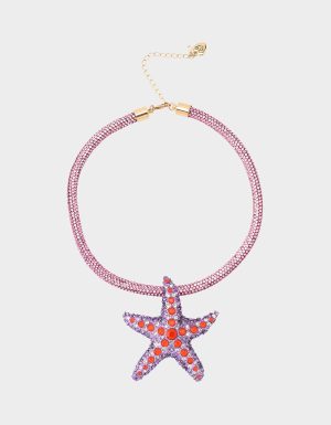 MERMAID JEWELS STARFISH PENDANT PURPLE