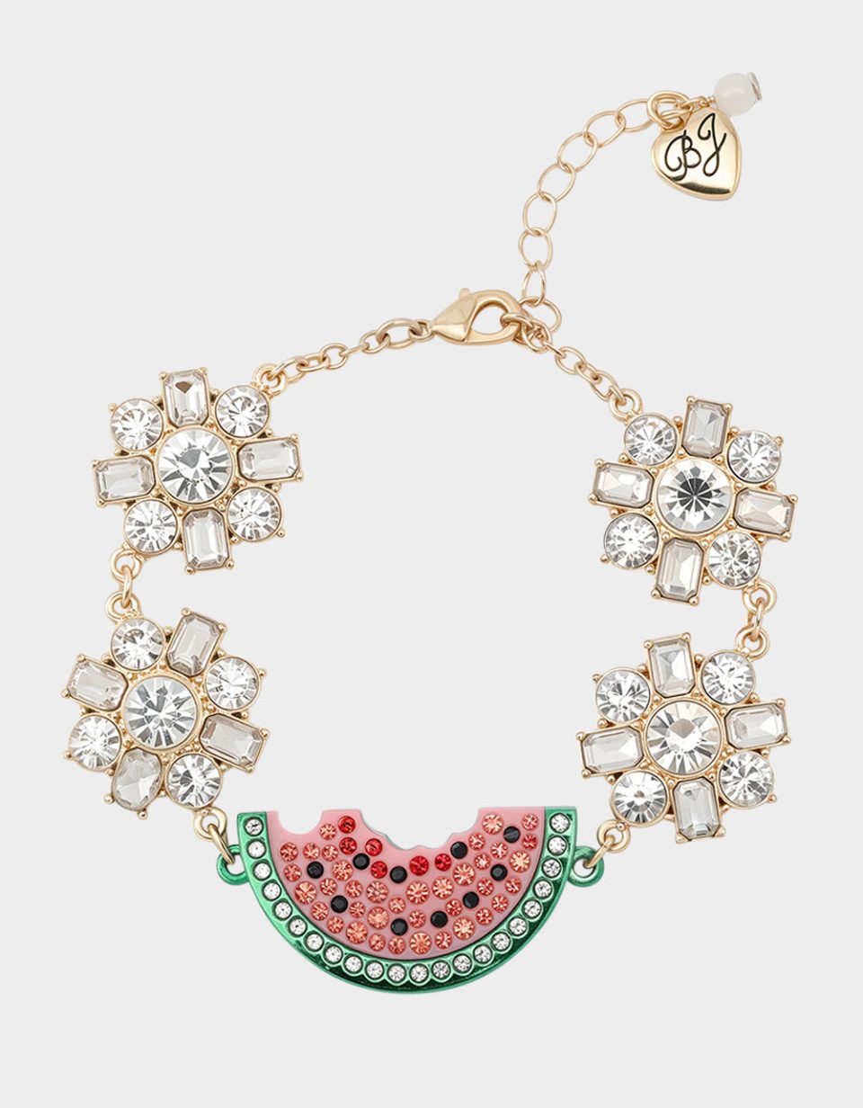 BETSEYS BACKYARD WATERMELON FLEX BRACELET PINK