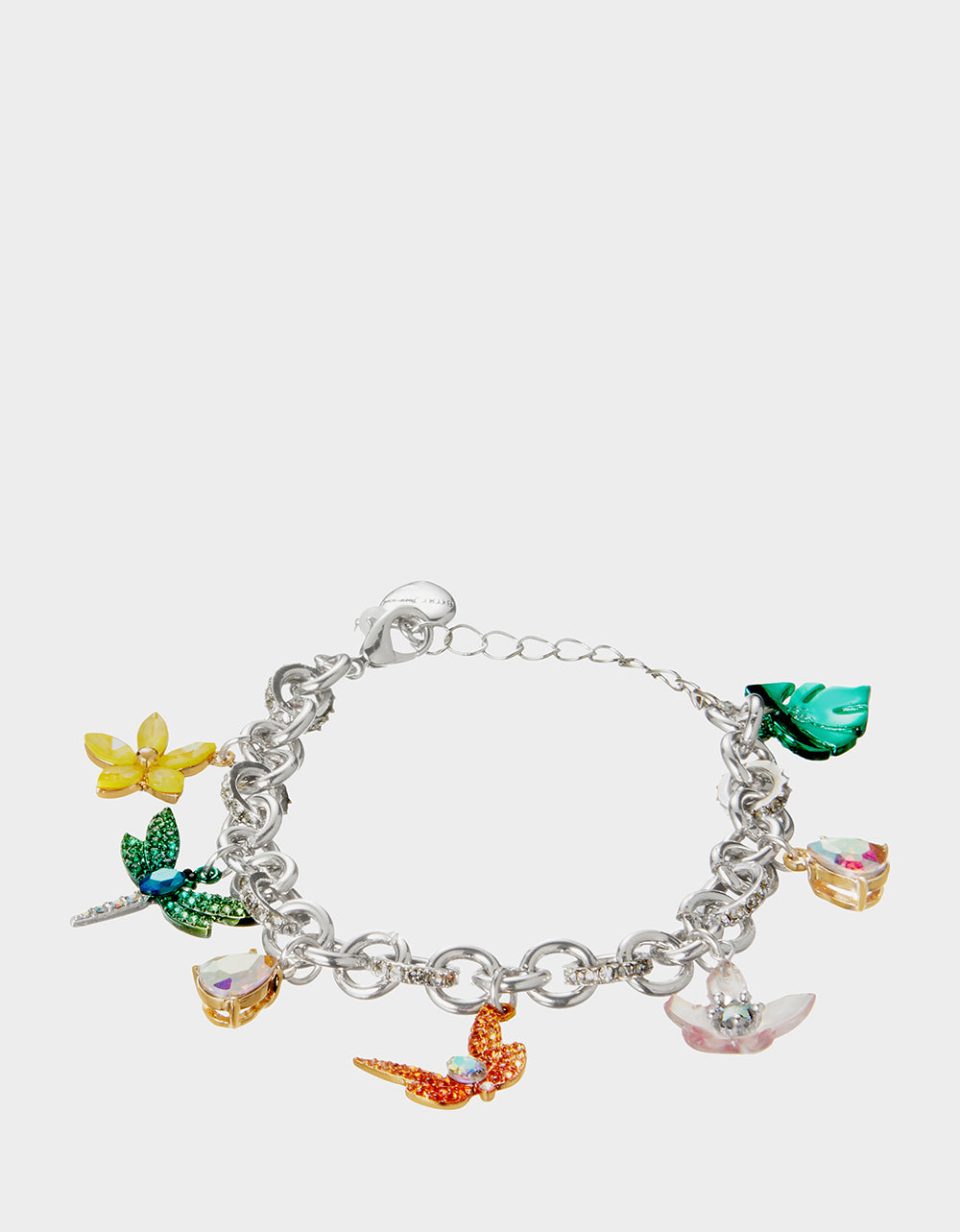 GARDEN GLAM DRAGONFLY GARDEN CHARM BRACELET MULTI