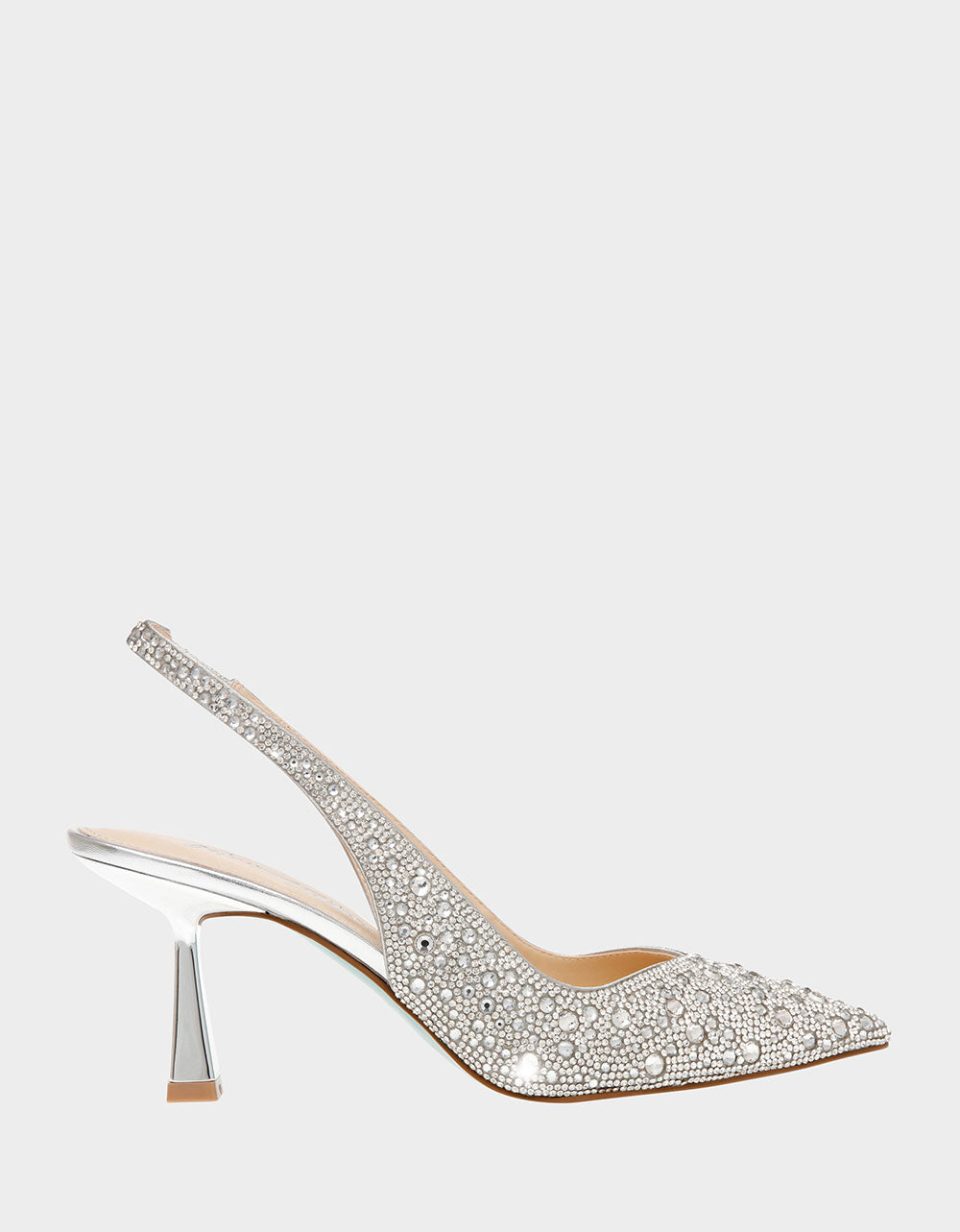 CLARK HEELS SILVER